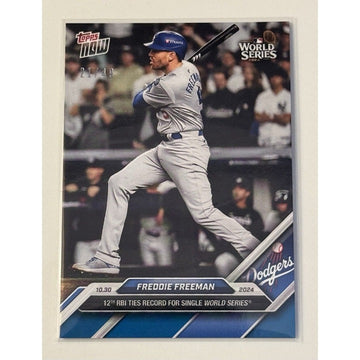 21/49 Freddie Freeman 12 RBIs 2024 MLB Topps NOW Dodgers World Series 880 READY!