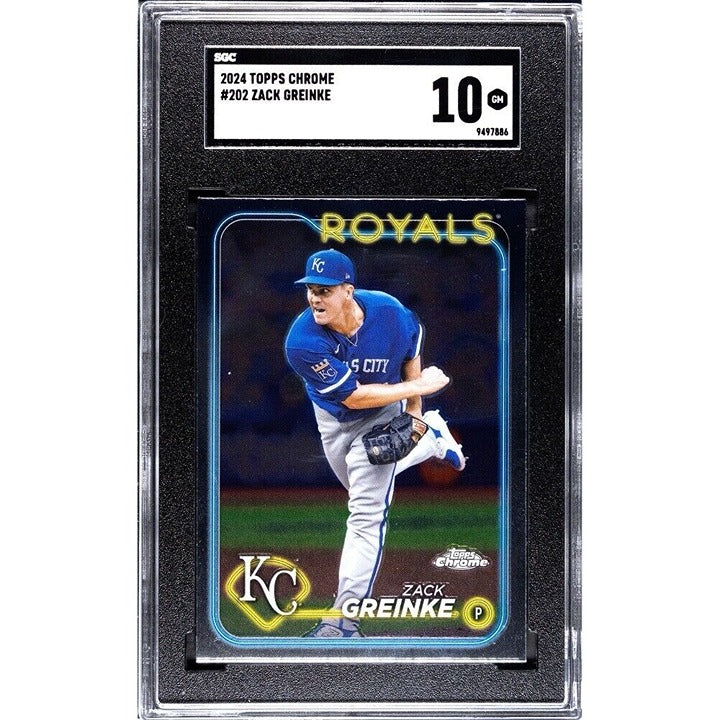 Zack Greinke 2024 Topps Chrome MLB Kansas City Royals Baseball Card #202 SGC 10*
