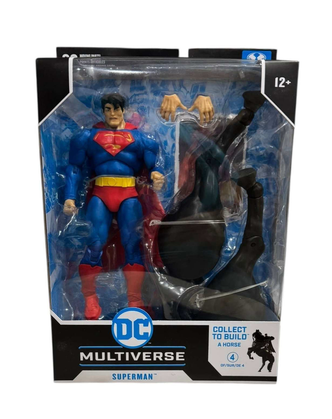McFarlane DC Multiverse Superman action figure new sealed with Collect to Build A Horse Part 4 accessories in display box