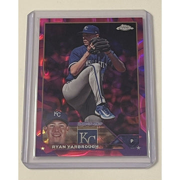 Ryan Yarbrough RC 2023 Topps Chrome Update Refractor #122/299 Kansas City Royals baseball card in protective sleeve