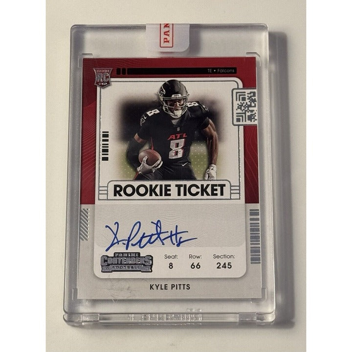 2021 Contenders KYLE PITTS  Rookie Ticket Auto RPS NFL Atlanta Falcons Card #104