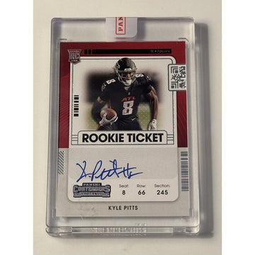 2021 Contenders KYLE PITTS  Rookie Ticket Auto RPS NFL Atlanta Falcons Card #104