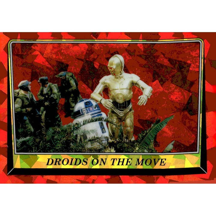 2023 Topps Chrome Sapphire Sapphire R2D2 & C-3PO Droids On The Move Collectible