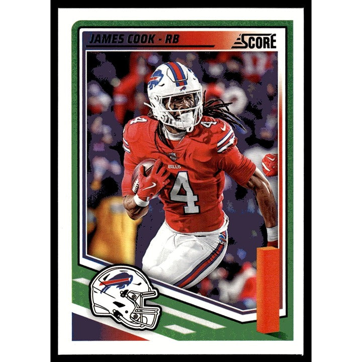 2025 NFL SCORE Panini Football Card James Cook Buffalo Bills 124 Near Mint/Beter