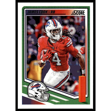 2025 NFL SCORE Panini Football Card James Cook Buffalo Bills 124 Near Mint/Beter