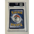 PSA 9 graded Pokémon Charizard EX Paldean Fates Tin Black Star promo card back view