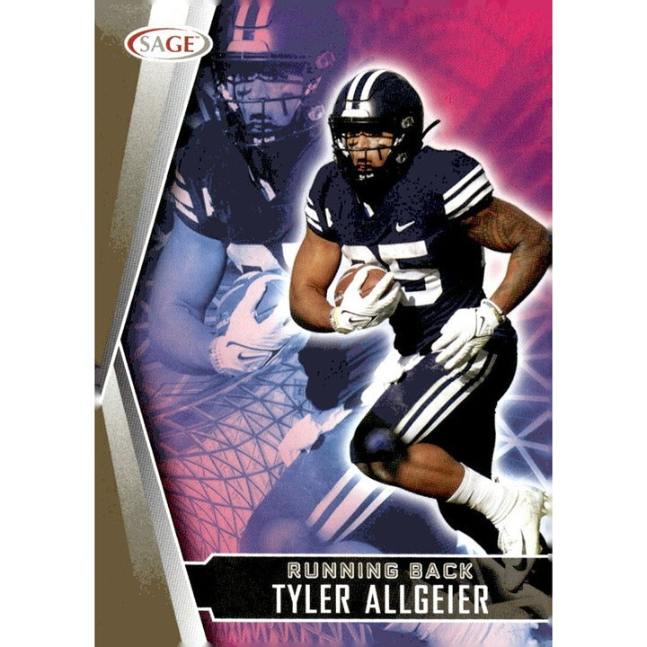 2022 SAGE High Series Football Card  #100 Tyler Allgeier* Silver NFL ATL Falcons