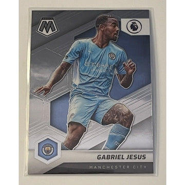 Gabriel Jesus 2021 Panini Mosaic English Prem. League Manchester Soccer Card #14