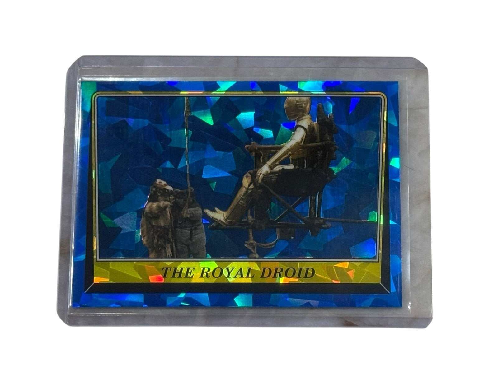The Royal Droid Star Wars Return of the Jedi blue cracked ice foil card collectible