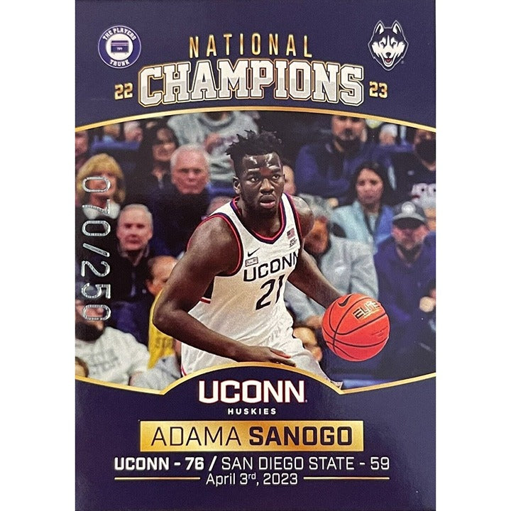 Adama Sanogo* RC* 070/250* 2022 - Campus Collection Players Trunk UCONN Huskies*