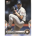 Justin Verlander 2022 Topps Now PCA AL Outstanding Pitcher of the Year baseball card