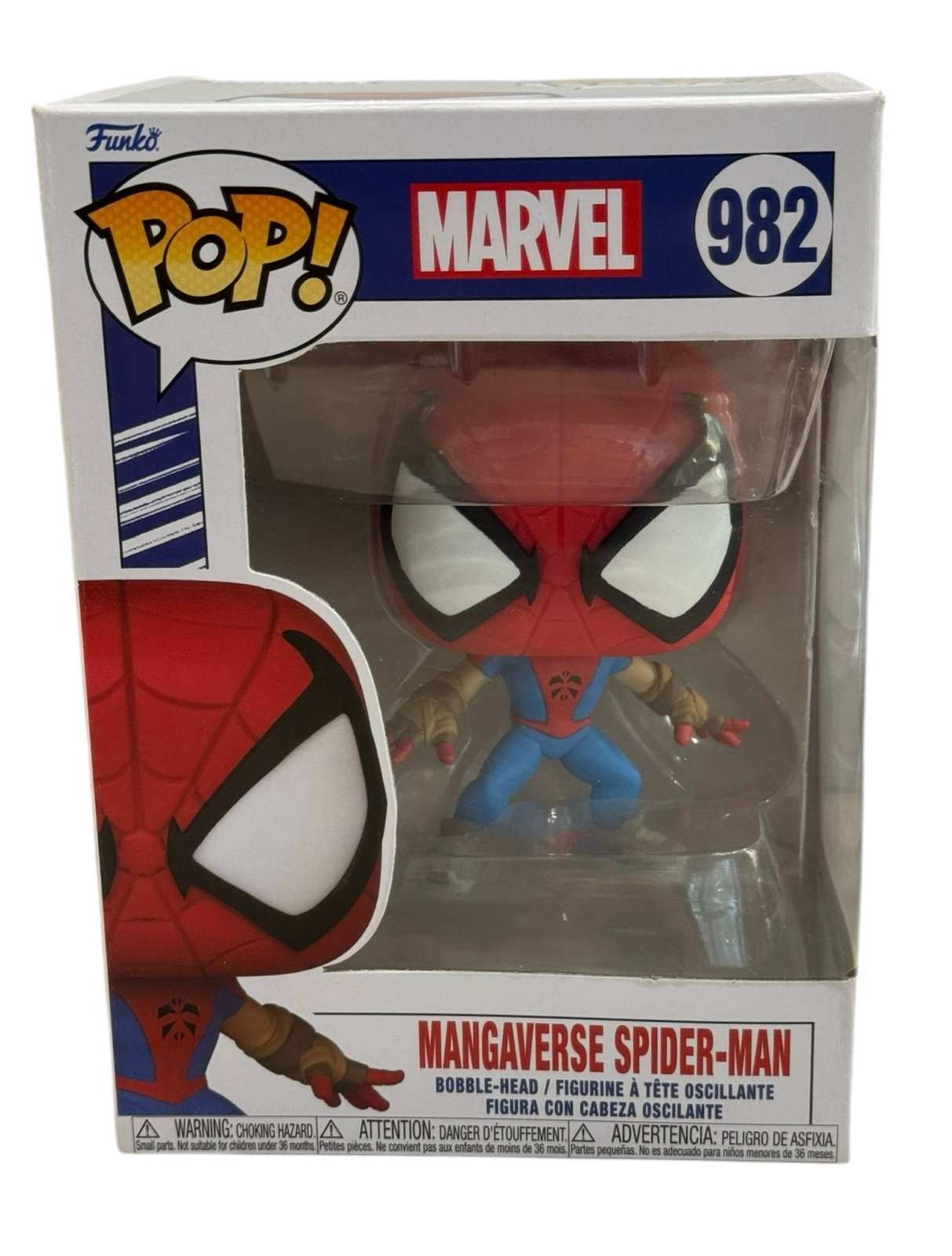 Mangaverse Spider-Man Funko Pop Marvel bobblehead figure in box