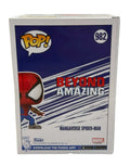 Mangaverse Spider-Man Funko Pop vinyl figure in boxed packaging with anime style and Marvel branding