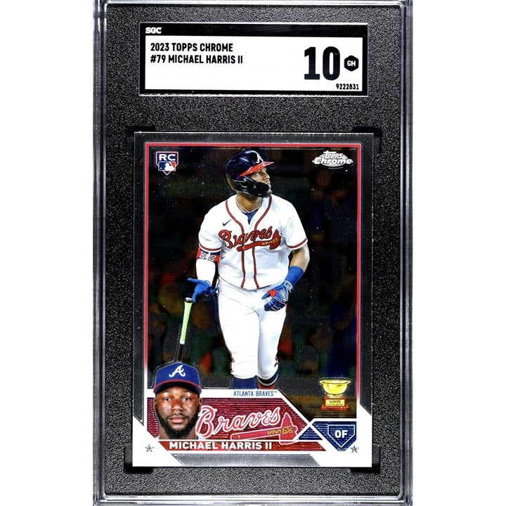 2023 Topps Chrome Michael Harris II* Rookie Card #79 MLB Atlanta Braves - SGC 10