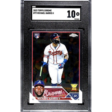 2023 Topps Chrome Michael Harris II* Rookie Card #79 MLB Atlanta Braves - SGC 10