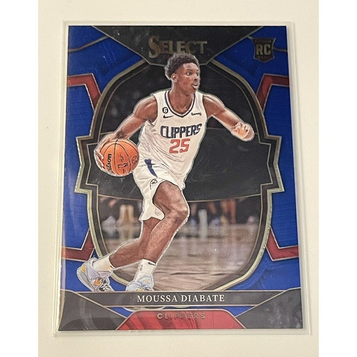 2022-23 Select Basketball Moussa Diabate RC - Concourse Retail Blue Silver Prizm