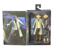 Back to the Future NECA 7-inch Doc Brown figure with interchangeable heads and accessories in collector packaging