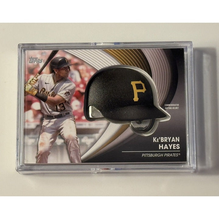 Ke'Bryan Hayes 2022 Topps Commemorative Batting Helmet Relic Pittsburgh Pirates MLB trading card