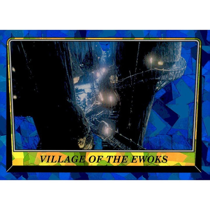 2023 ROTJ Blue Chrome Sapphire Village Of The Ewoks #66 - Star Wars Collectible*