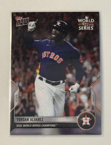 2022 Topps Now World Series Champions Astros - Yordan Alvarez - Card #WS-14 MLB*