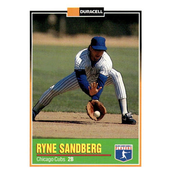 1993 Topps Duracell Power Players II Ryne Sandberg MLB Chicago Cubs HOF Card #28