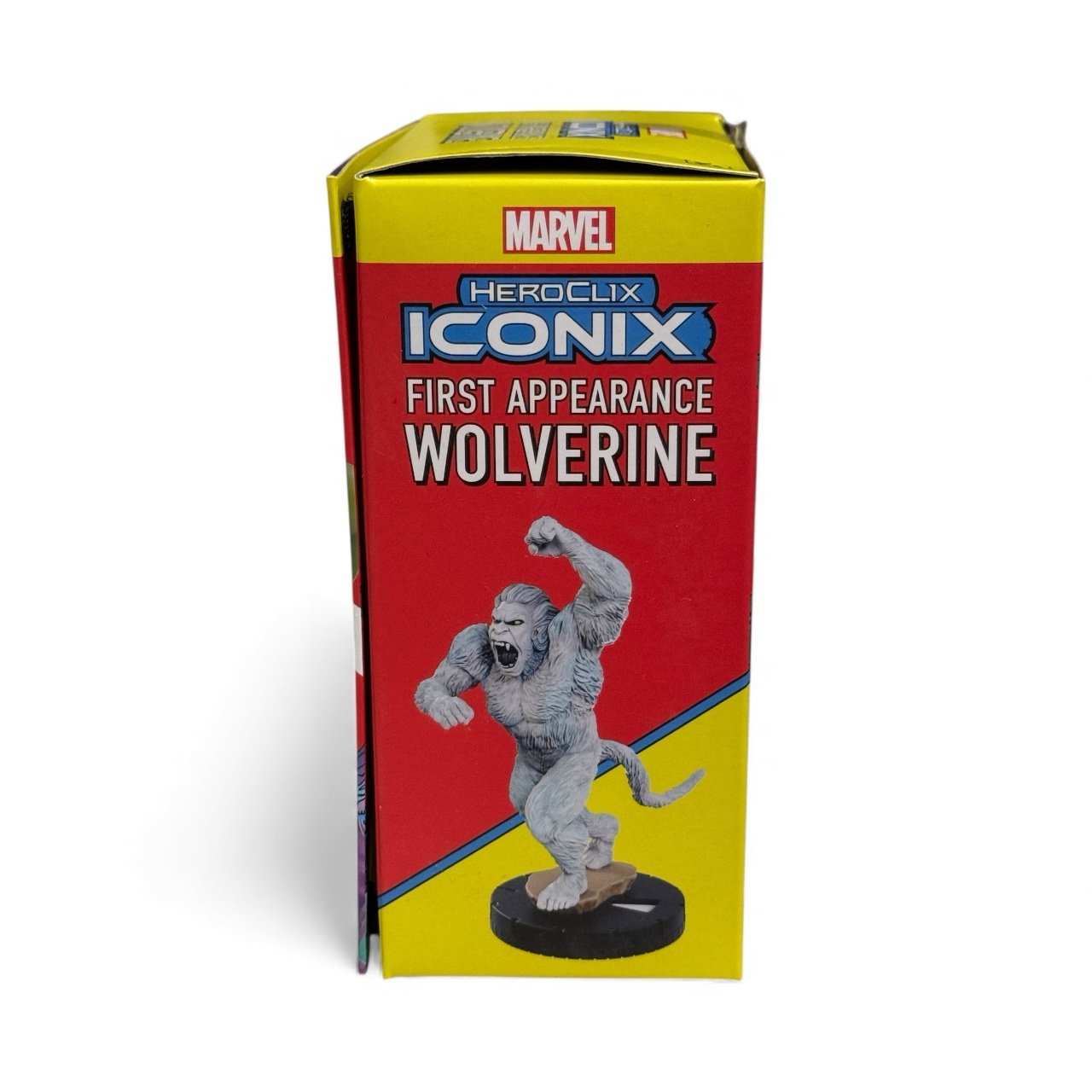 Marvel HeroClix ICONIX First Appearance Wolverine collectible figure box with Wendigo character image