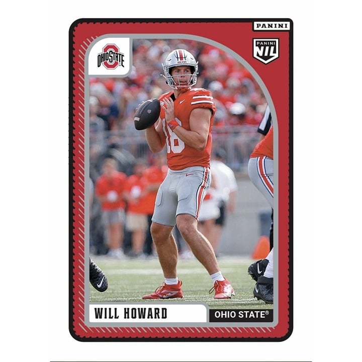 2024 WILL HOWARD RC* Panini College Football NIL Card 102 NCAA Ohio State Rookie
