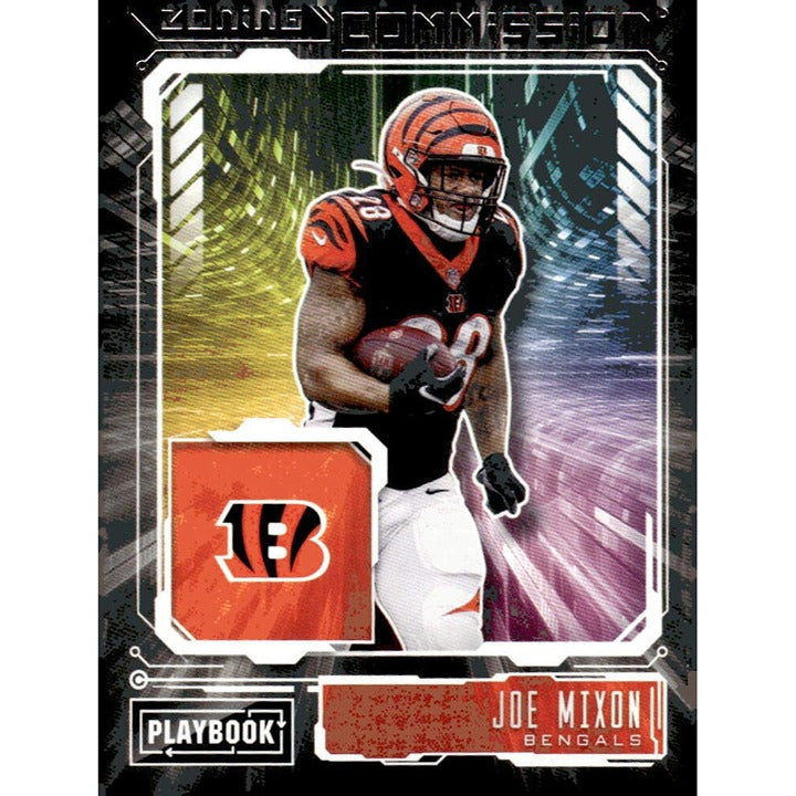2021 Panini Playbook Joe Mixon Zoning Commission - NFL Cincinnati Bengals ZC-JMI
