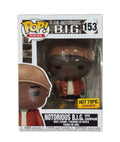 Funko Pop Notorious BIG 153 Hot Topic exclusive vinyl figure with champagne accessory and gold label sticker in display box