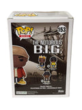 Funko Pop Notorious BIG 153 with Champagne Hot Topic Exclusive collectible figure box back view
