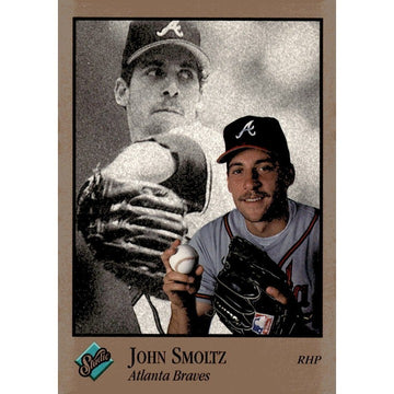 1992 Leaf Studio John Smoltz MLB Atlanta Braves Baseball Card 10 - Hall Of Fame*