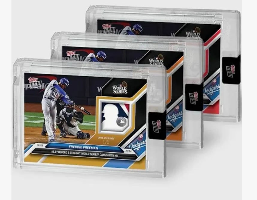 SEALED Freddie Freeman Topps Now World Series Base Relic Card limited edition MLB LA Dodgers