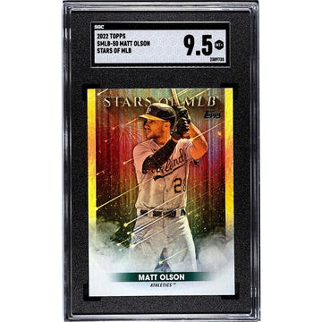 2022 Topps Stars of MLB Refractor SMLB-50 Matt Olson Athletics/Braves - SGC 9.5*