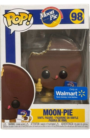 Funko Pop Moon Pie 98 Walmart Exclusive vinyl figure in packaging with bright colors and clean detailing