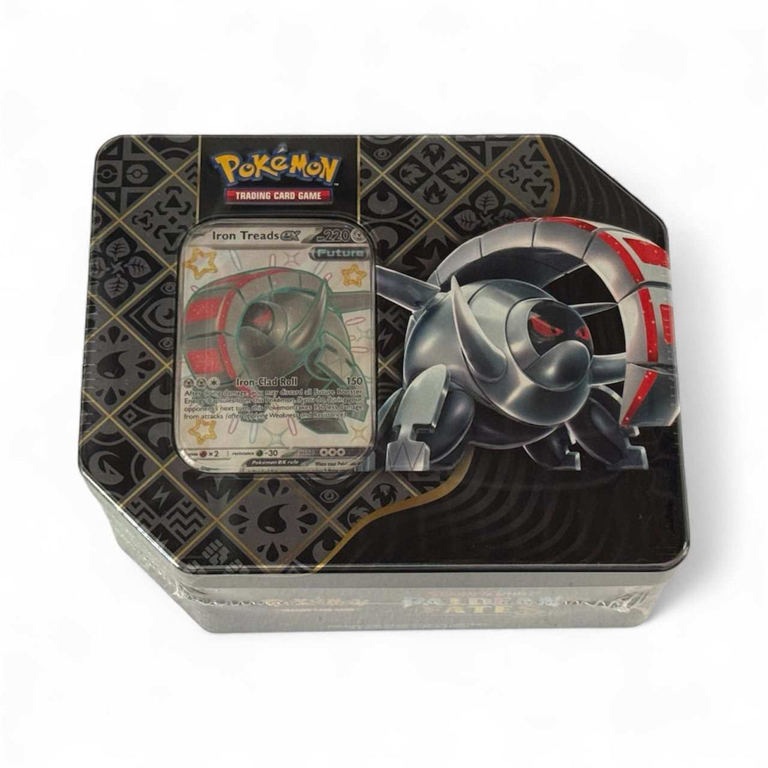 Sealed Pokémon Iron Treads ex Paldean Fates Tin Future Paradox Promo Box Set