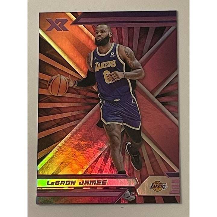 LEBRON JAMES XR 2021-22 Panini Chronicles Pink Parallel Basketball Card #397 LA Lakers MINT