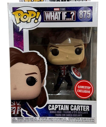 Captain Carter Funko Pop #875 Marvel Studios What If Gamestop Exclusive collectible figure