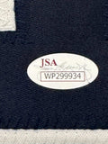 JSA COA sticker for Reggie Jackson signed Yankees gray jersey number 44 authentication