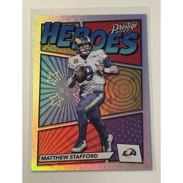 2022 Prestige MATTHEW STAFFORD* Heroes NFL Los Angeles Rams Football - Card #H-7