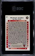 1992-93 Upperdeck Michael Jordan Card 67 Back2Back MVP NBA Bulls SGC 8.5