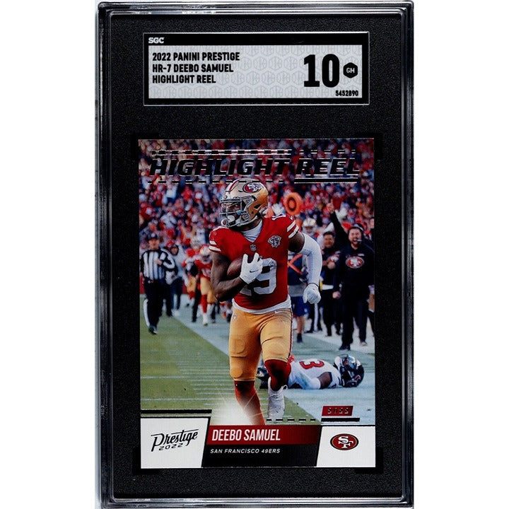 2022 Panini Prestige Deebo Samuel Highlight Reel #HR7 Card - NFL SF 49ers SGC 10