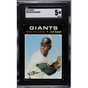 1971 Topps Willie McCovey Baseball Card #50 - MLB San Francisco Giants SGC 5 EX*