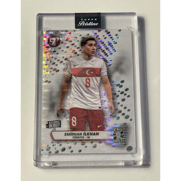 Topps Pristine Euro 2024 Emirhan Ilkhan pink refractor rookie card Turkish national team soccer player