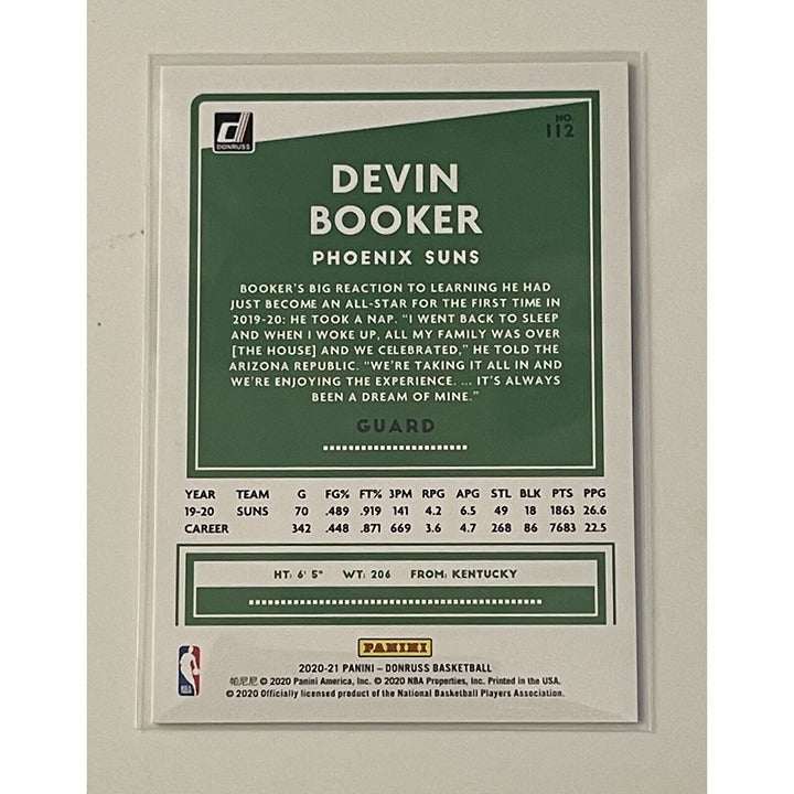 2020-21 Donruss Devin Booker NBA Phoenix Suns basketball trading card #113 in near mint condition