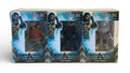 Sealed MINT Aquaman Vinimates vinyl figure set featuring Aquaman, Black Manta, and Ocean Master in original packaging.