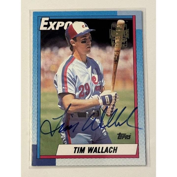 Tim Wallach autographed 2003 Topps All-Time Fan Favorites baseball card Montreal Expos MLB