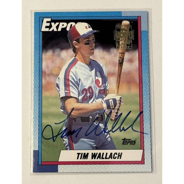 Tim Wallach autographed 2003 Topps All-Time Fan Favorites baseball card Montreal Expos MLB