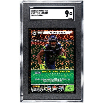 2021 Panini NFL Five Tyler Lockett NFL Seattle Seahawks Swirl-o-Rama #U167 SGC 9
