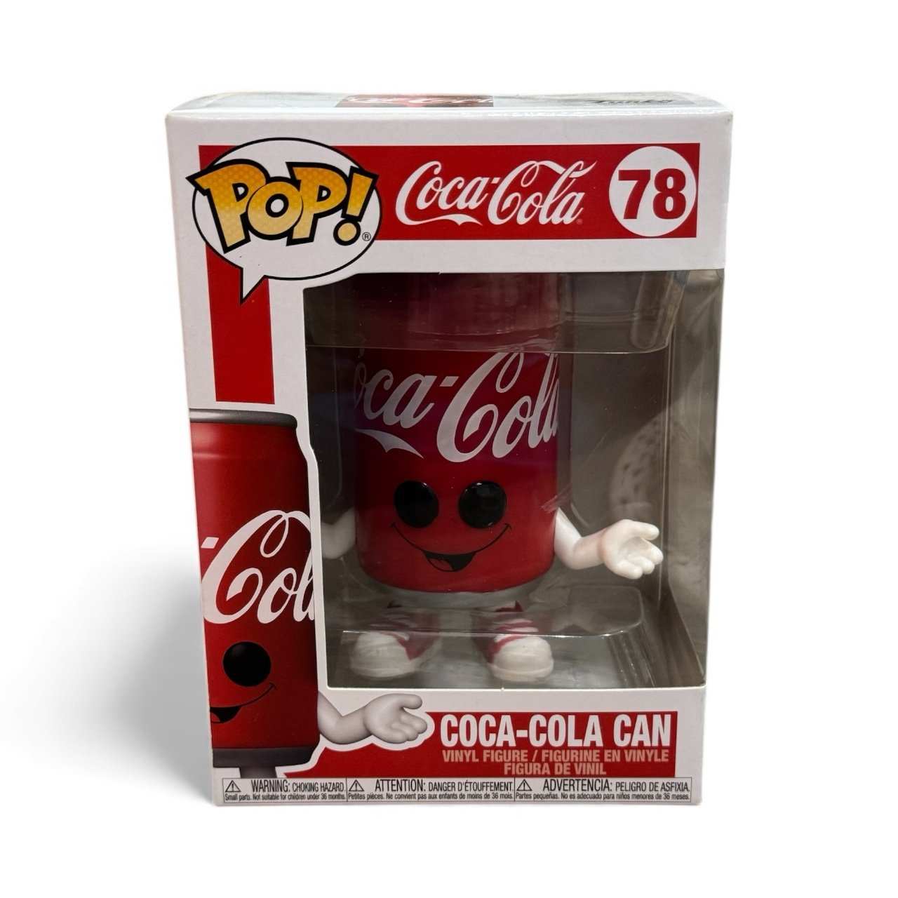 Funko Pop Coca-Cola Can vinyl figure #78 in sealed box with classic red can design and animated character