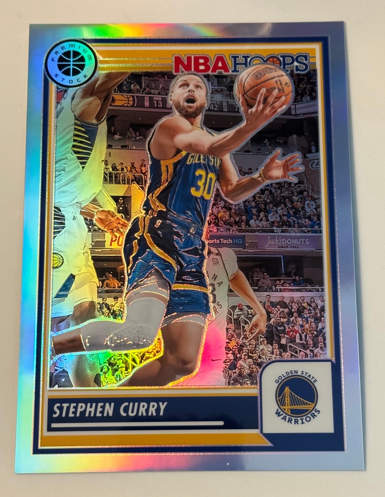 OVETSIZED Stephen Curry HOLO Parallel NBA Hoops Premium Stock card Golden State Warriors